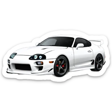 Toyota supra black sticker