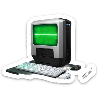 gaming pc with rgb and rtx 4090 sticker