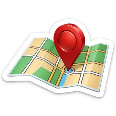 Location Marker on a map sticker