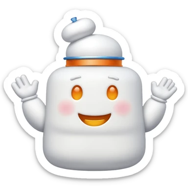 Stay puff marshmallow man sticker