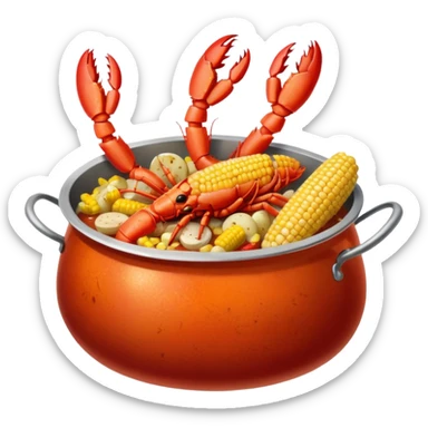 Cajun seafood boil sticker