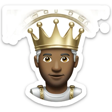 white gold rolex with a king crown sticker