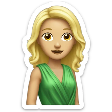 une avocate blonde avec la robe d'avocate sticker
