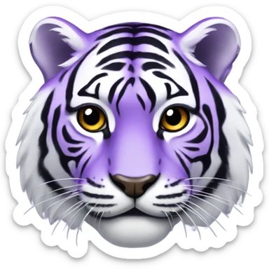 Purple tiger  sticker
