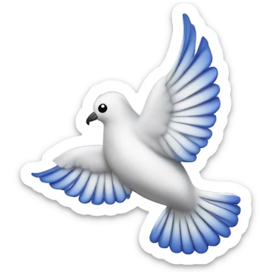 zeta phi beta dove with pearl necklace  sticker