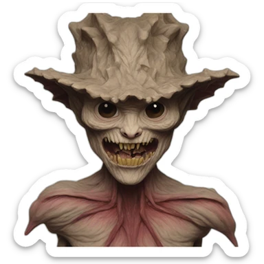 Demogorgon from stranger things sticker