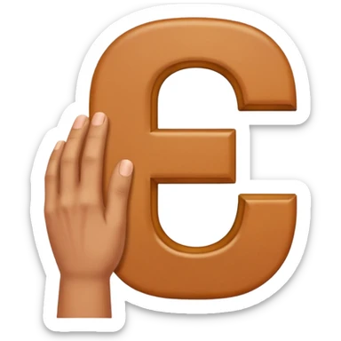 Une main qui fais la lettre c sticker