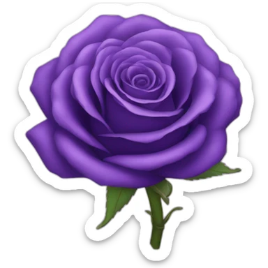 purple rose sticker