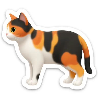 Dreifarbige Katze sticker