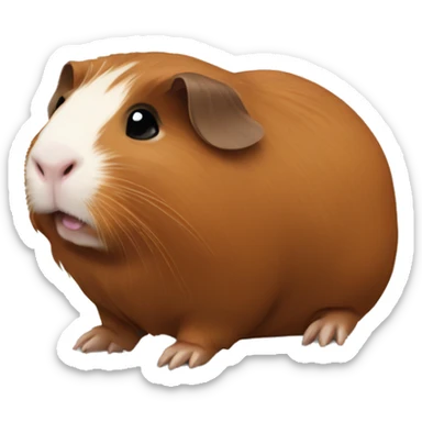 brown guinea pig sticker