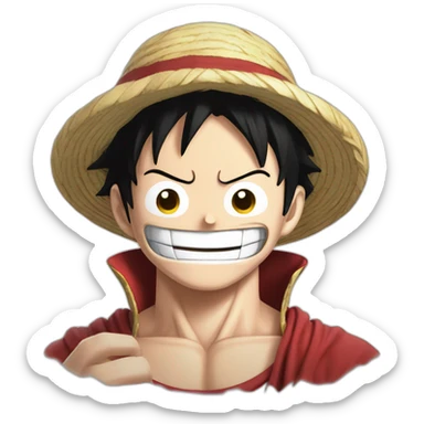 Luffy gear5 who laughs sticker