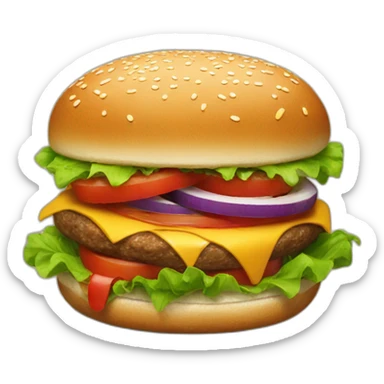 Veggie-burger sticker