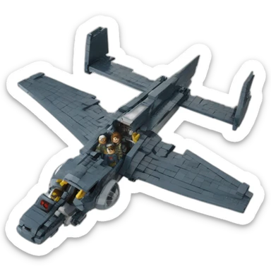 A10 flying to lego batman sticker