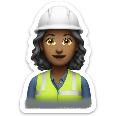 Woman architect sticker
