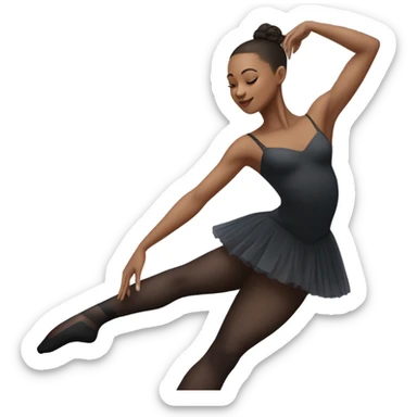 Ballet dancer in thigh highs sticker