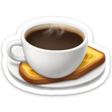 Breakfast morning coffee sticker