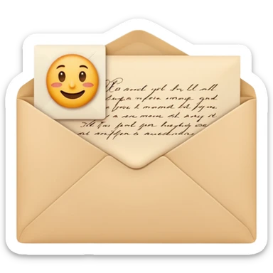 A letter
Emoji

 sticker