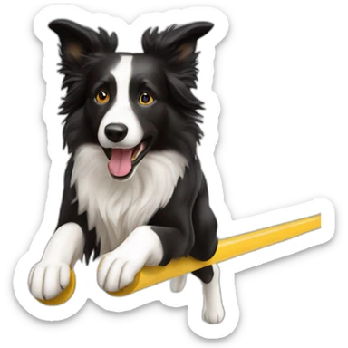 Border collie Agility sticker