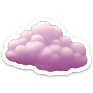 Luminous cloud landscape sticker