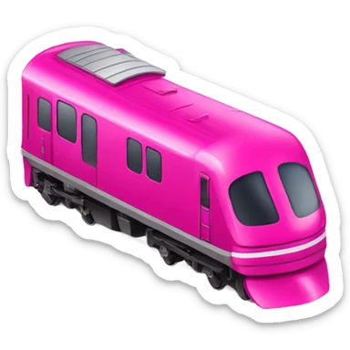 Hot pink train sticker