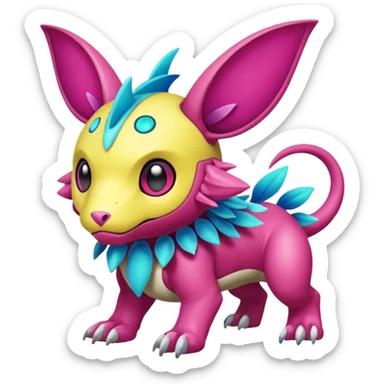 Fakémon-Pokémon-Spectrobes-Digimon-critter-fantasy-hybrid-creature  sticker