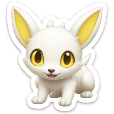 Shiny White Albino Umbreon  sticker