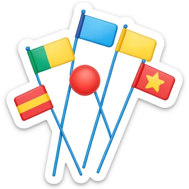 Flag toys sticker
