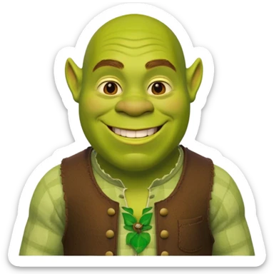 Shrek from the movie sticker