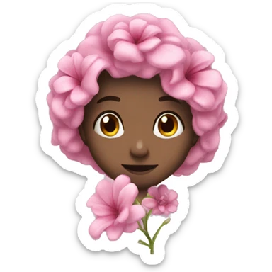 Blumen haarklammer viral sticker