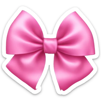 Pink bow sticker
