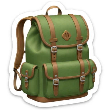 backpack to camping sticker