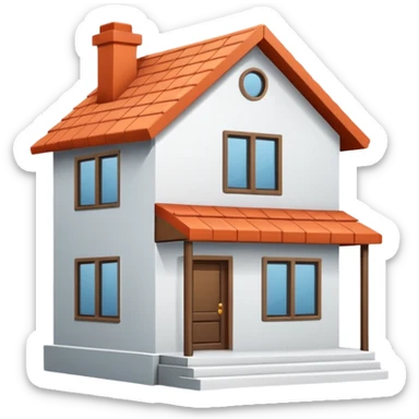 Clean aesthetic house  sticker