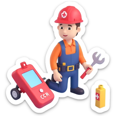 emergency repair  sticker