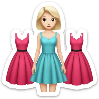 dress shopping sticker