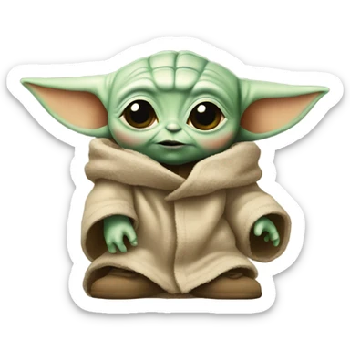 Baby yoda sticker