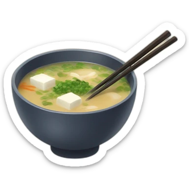 Miso soup sticker