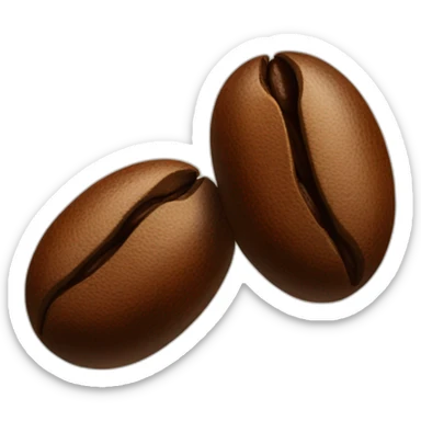 coffee bean sticker