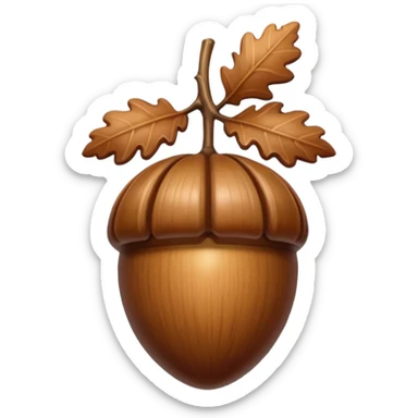 oak acorn sticker