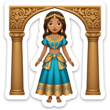 pitonisa cuerpo completo ropa cartagines sticker