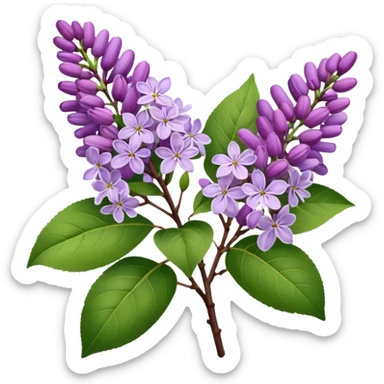 lilacs sticker