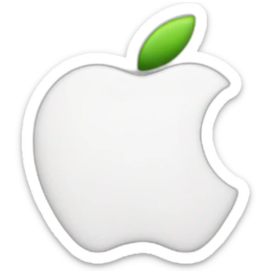 Apple logo white  sticker