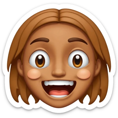 laughing crying mad emoji with eyes crossed sticker