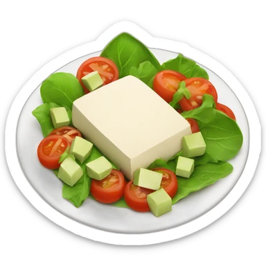 vegan tofu plate sticker