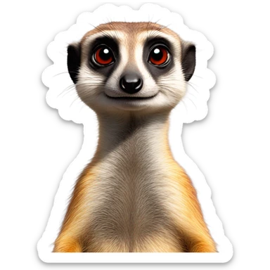 meerkat blue red bull aubergine sticker