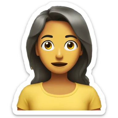 chica durmiendo  sticker