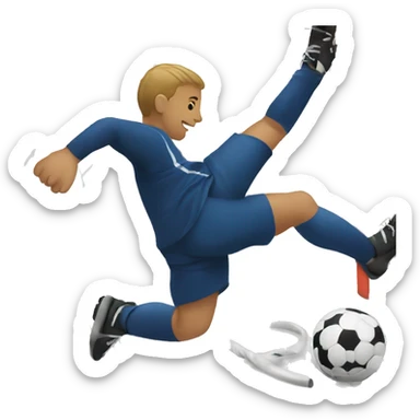 Person scoring a goal sticker