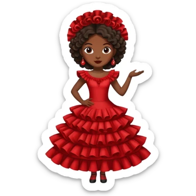 flamenco dancer sticker