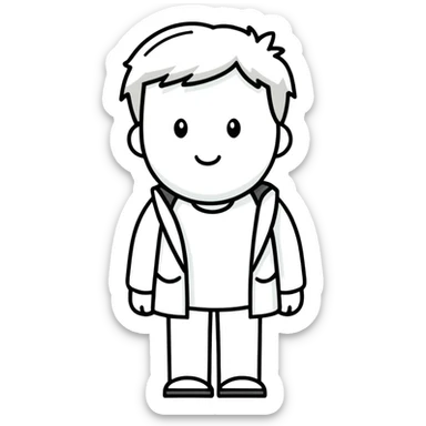 Person who is a biker sticker