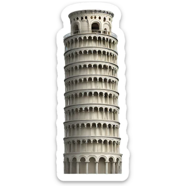 Leaning tower pisa  sticker