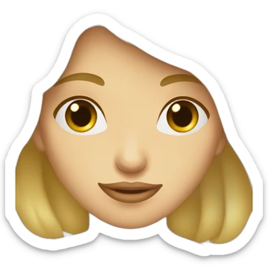 Homme blond fait un bisou à femme brune sticker